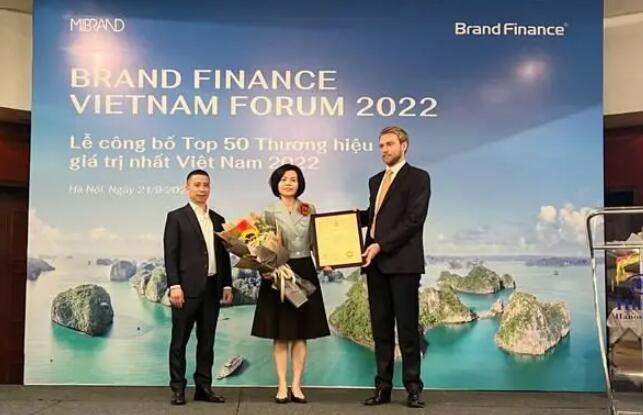 Vinamilk获Brand Finance评为2022年全球第六最具价值乳制品品牌